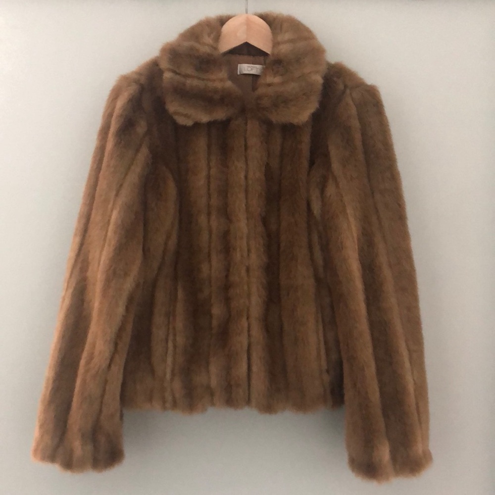 Ann Taylor Loft Faux Fur Coat